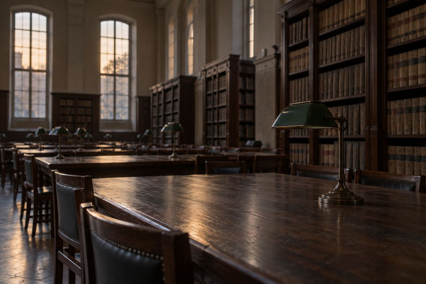 La sala de lectura de una hemeroteca